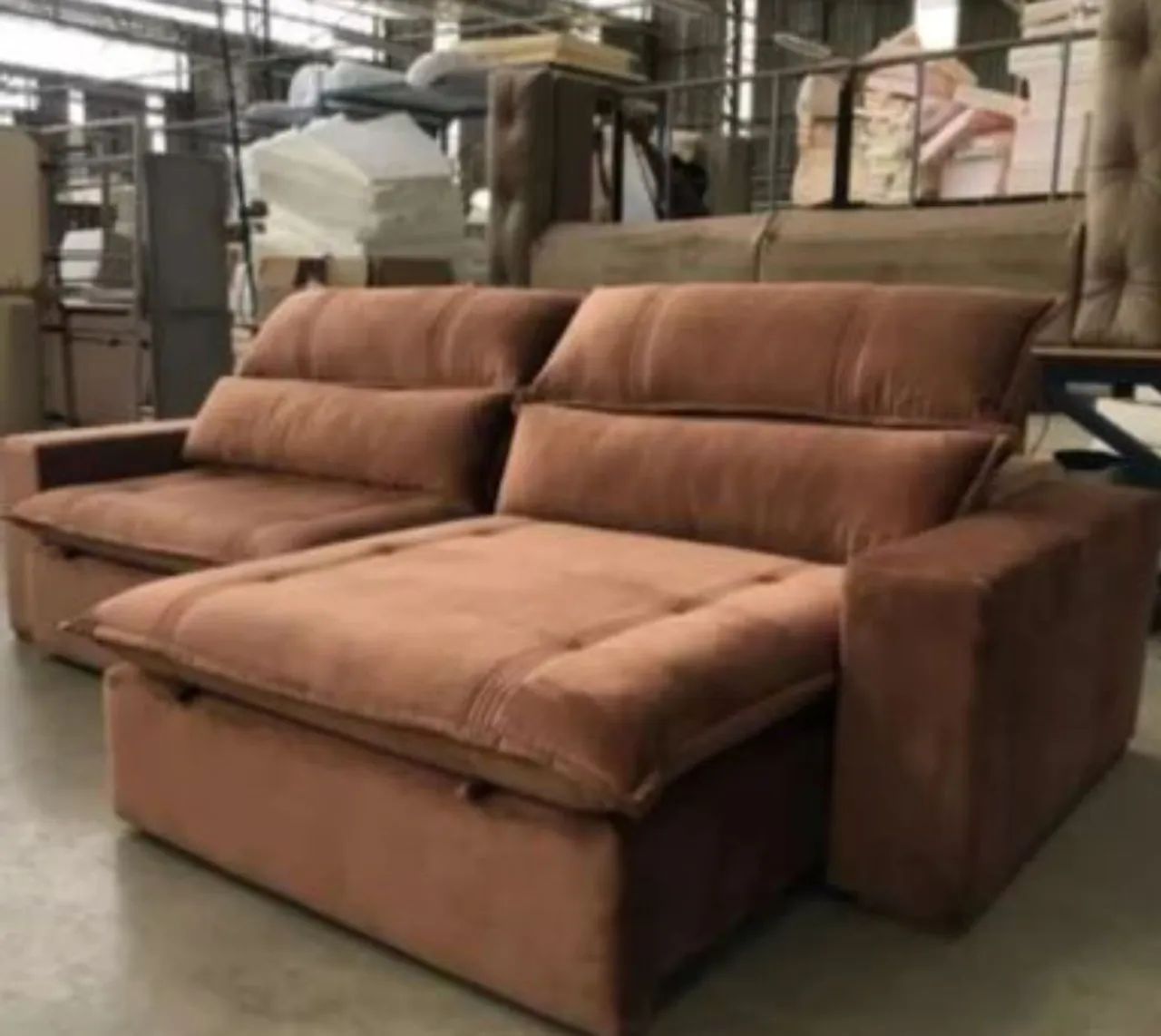 Sofa Retrátil Molas Ensacada Prada Super macio 457517272400537601