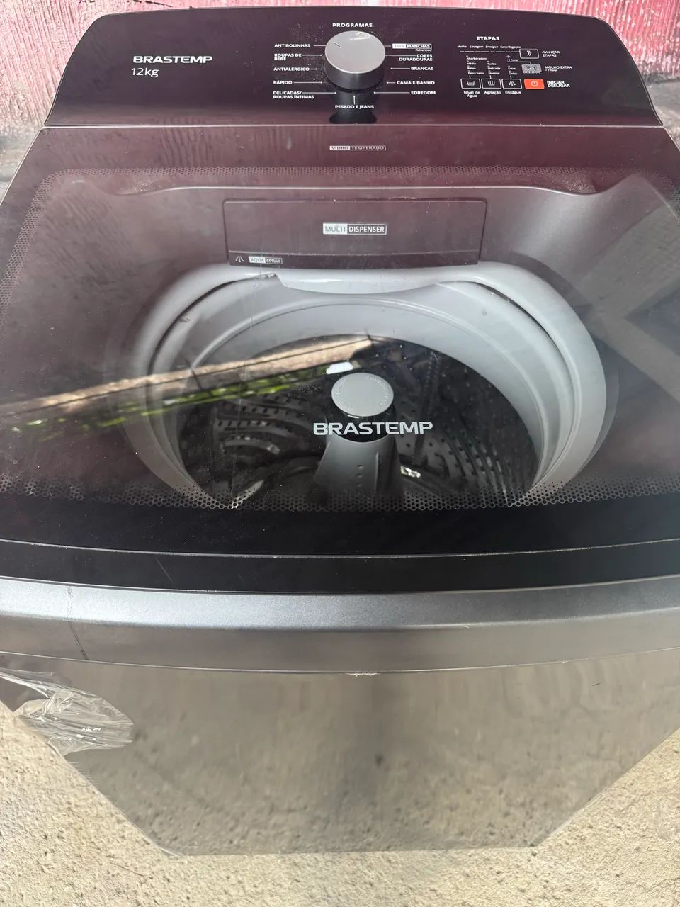 Máquina de lavar 12kg preta zerada Brastemp Máquinas de Lavar e
