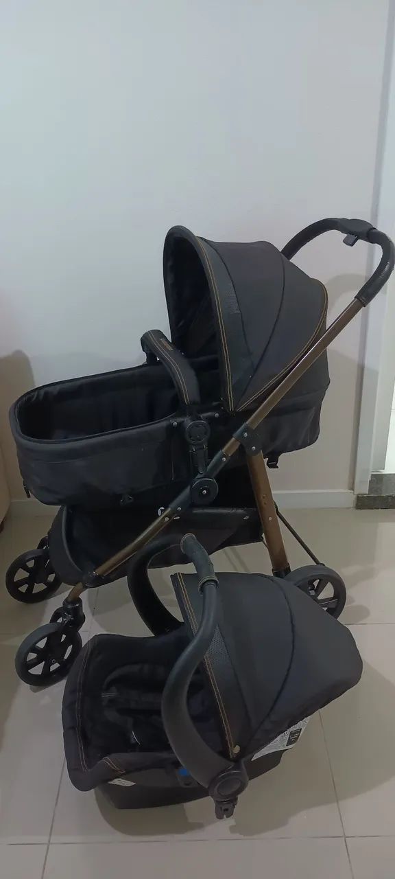 Carrinho + Bebê conforto Galzerano 