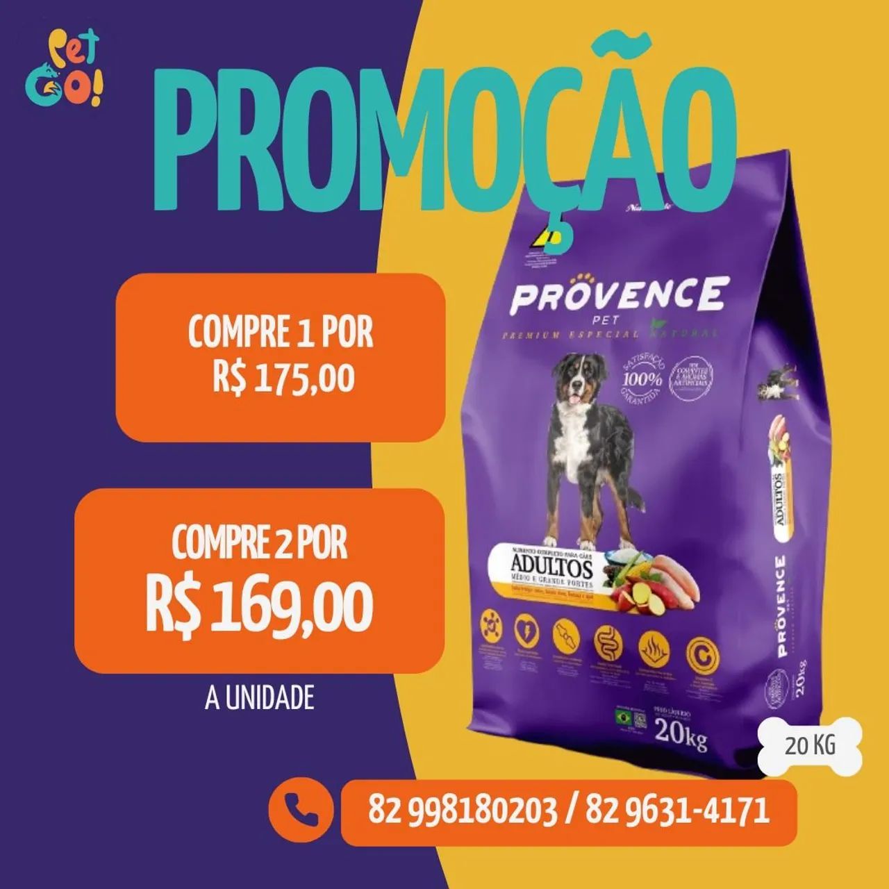 Preço imbatível é na PETGO