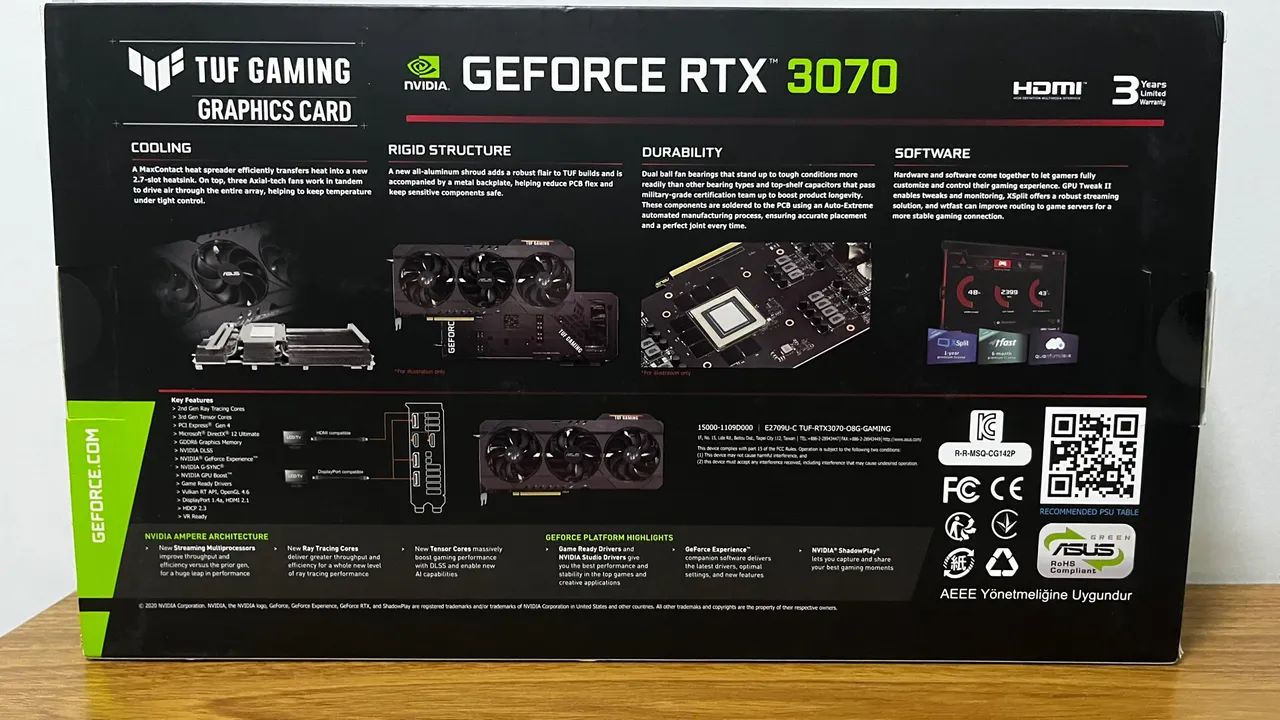 Placa de Vídeo ASUS TUF Gaming GeForce RTX 3070 OC - Foto 5