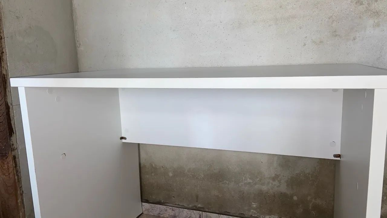 Mesa de Escritório Branca - Foto 4