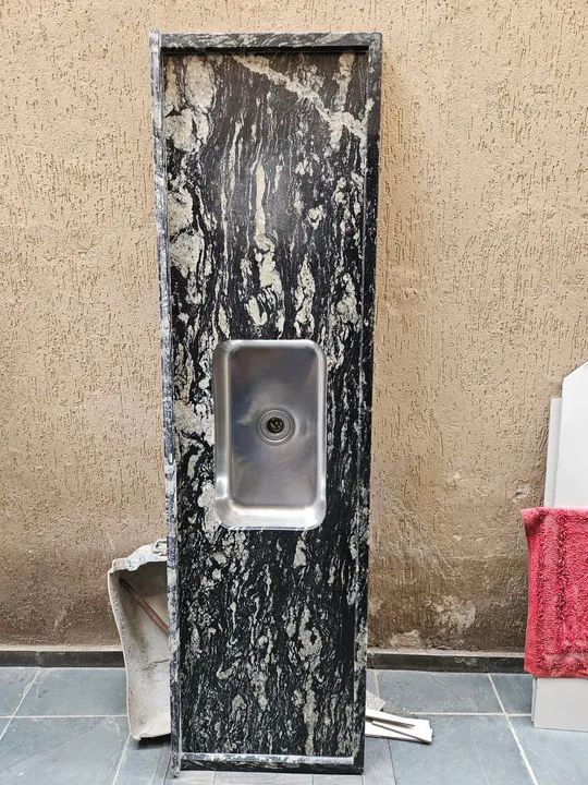 Pia de Granito Preto com Cuba - Foto 5