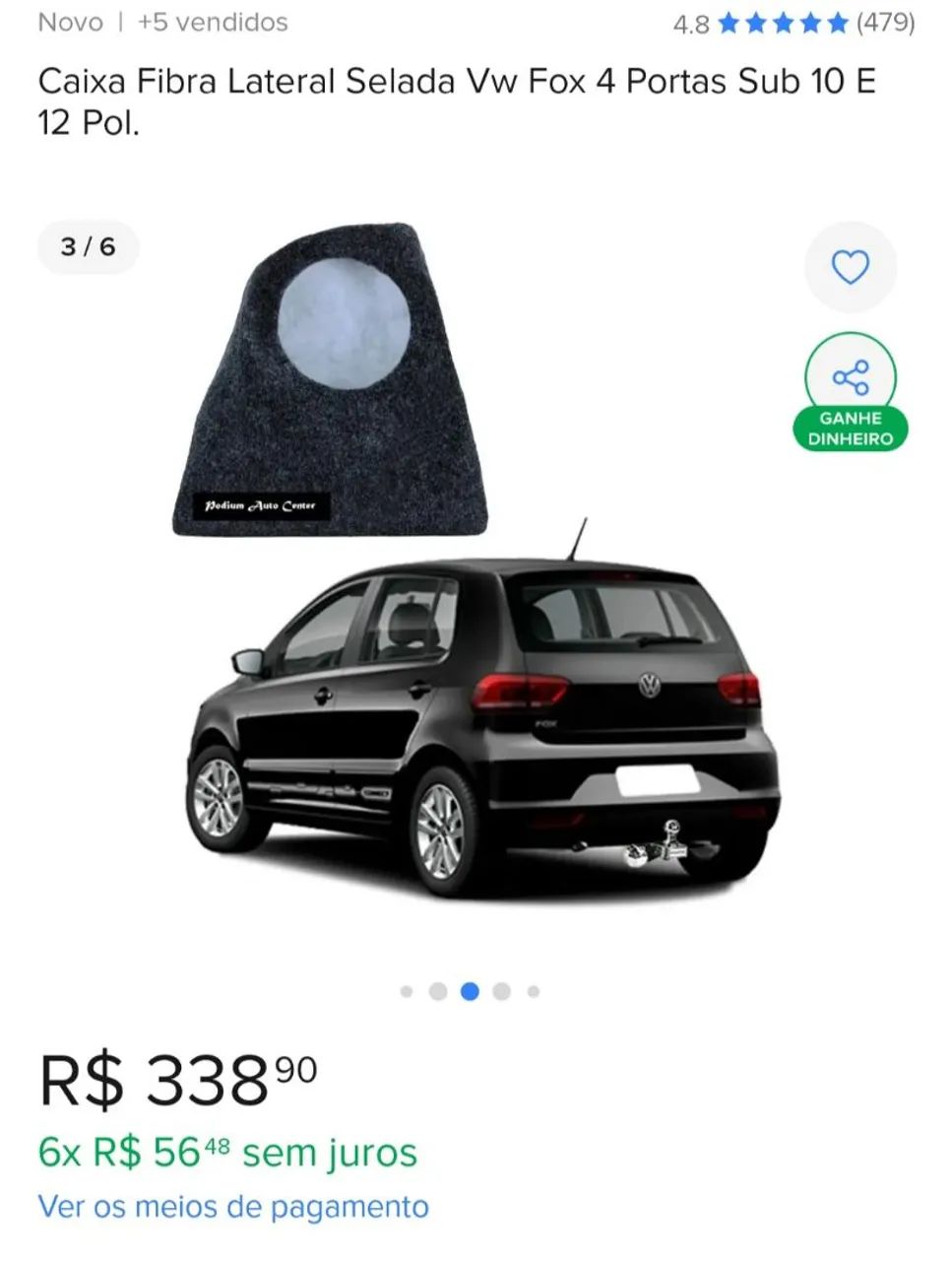 Caixa selada com sub para Fox - Foto 6