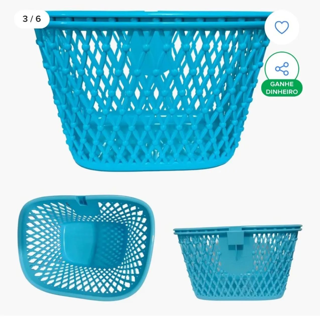 Cesta Para Bicicletas do Aro 16-20 Marca Nathor Original