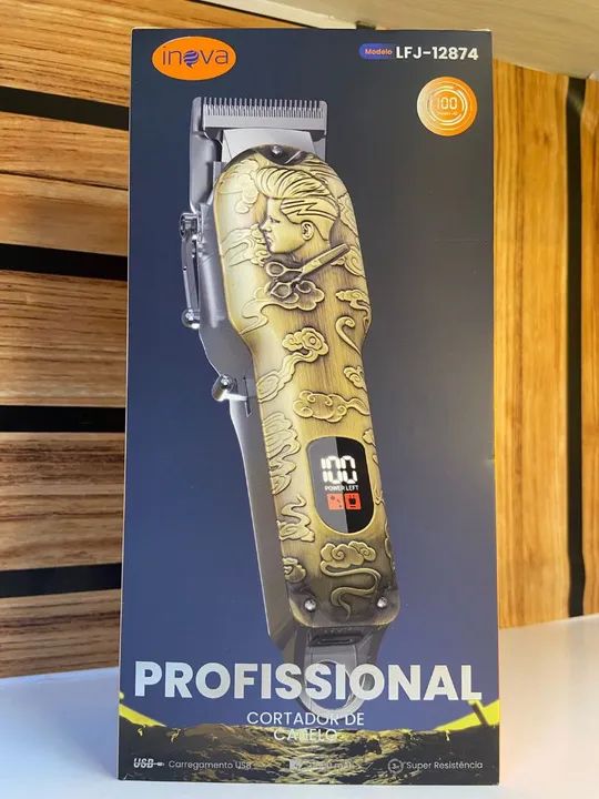 Máquina de Cortar Cabelo Profissional - Design Dragão - Foto 4