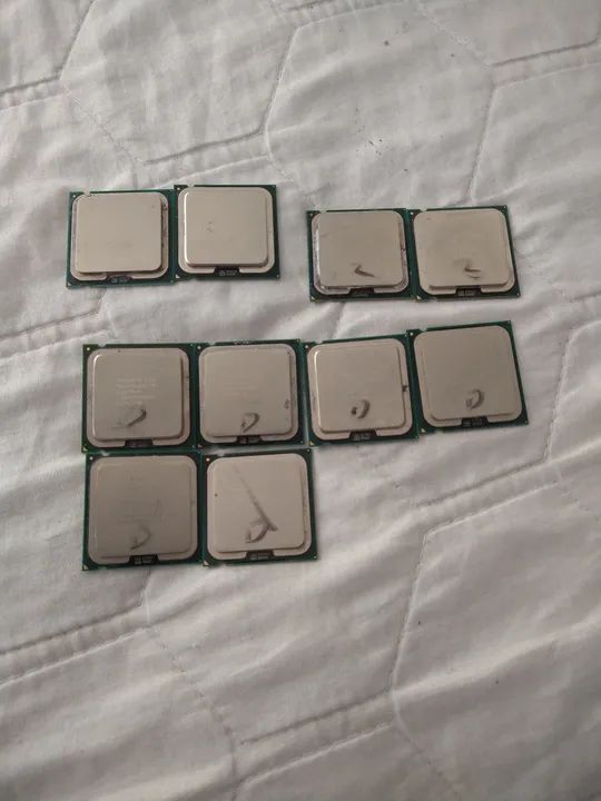 Vários Processadores Intel Core 2 duo, Dual core