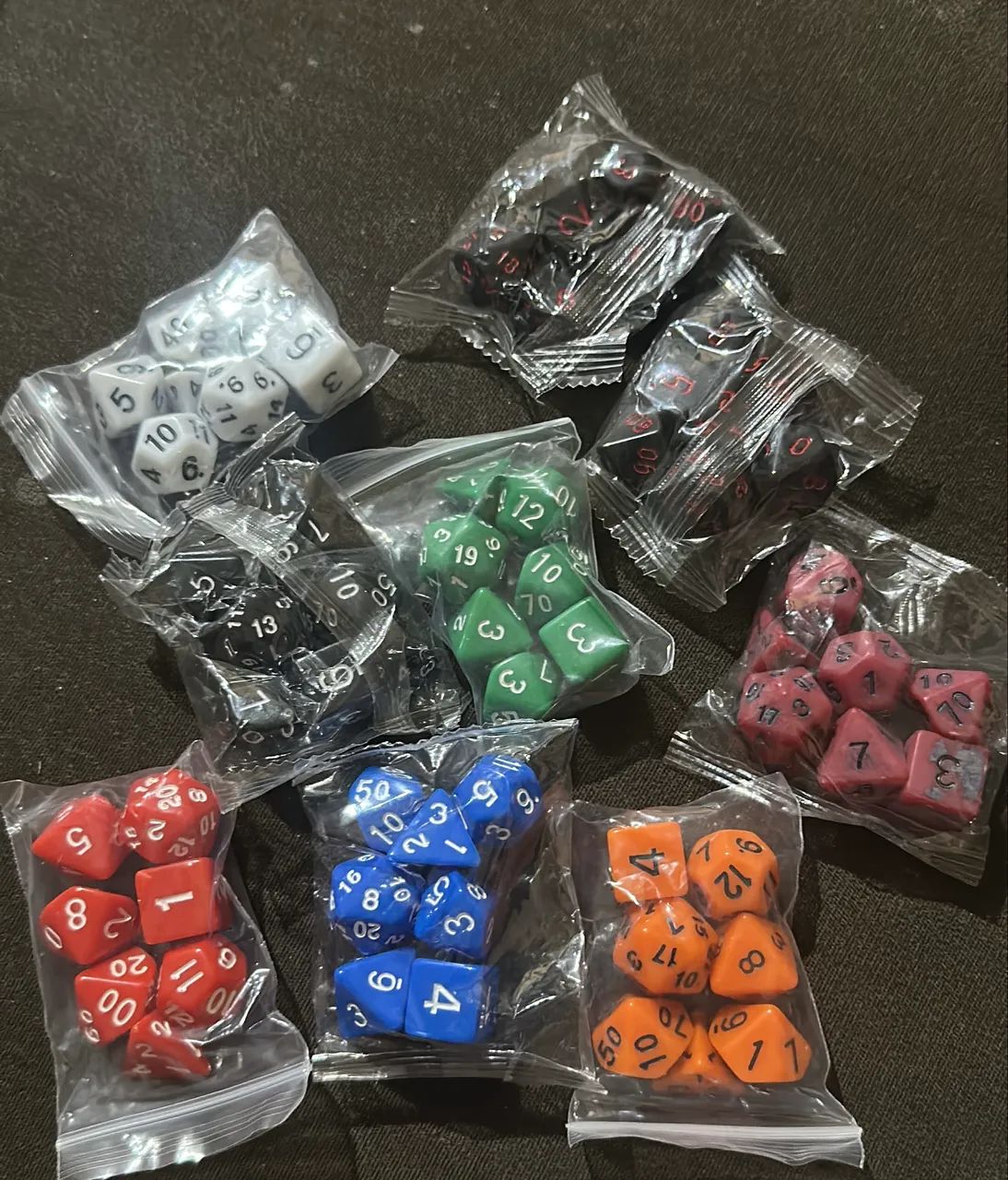 Kit 7 dados poliedros - vários modelos disponíveis - Foto 5