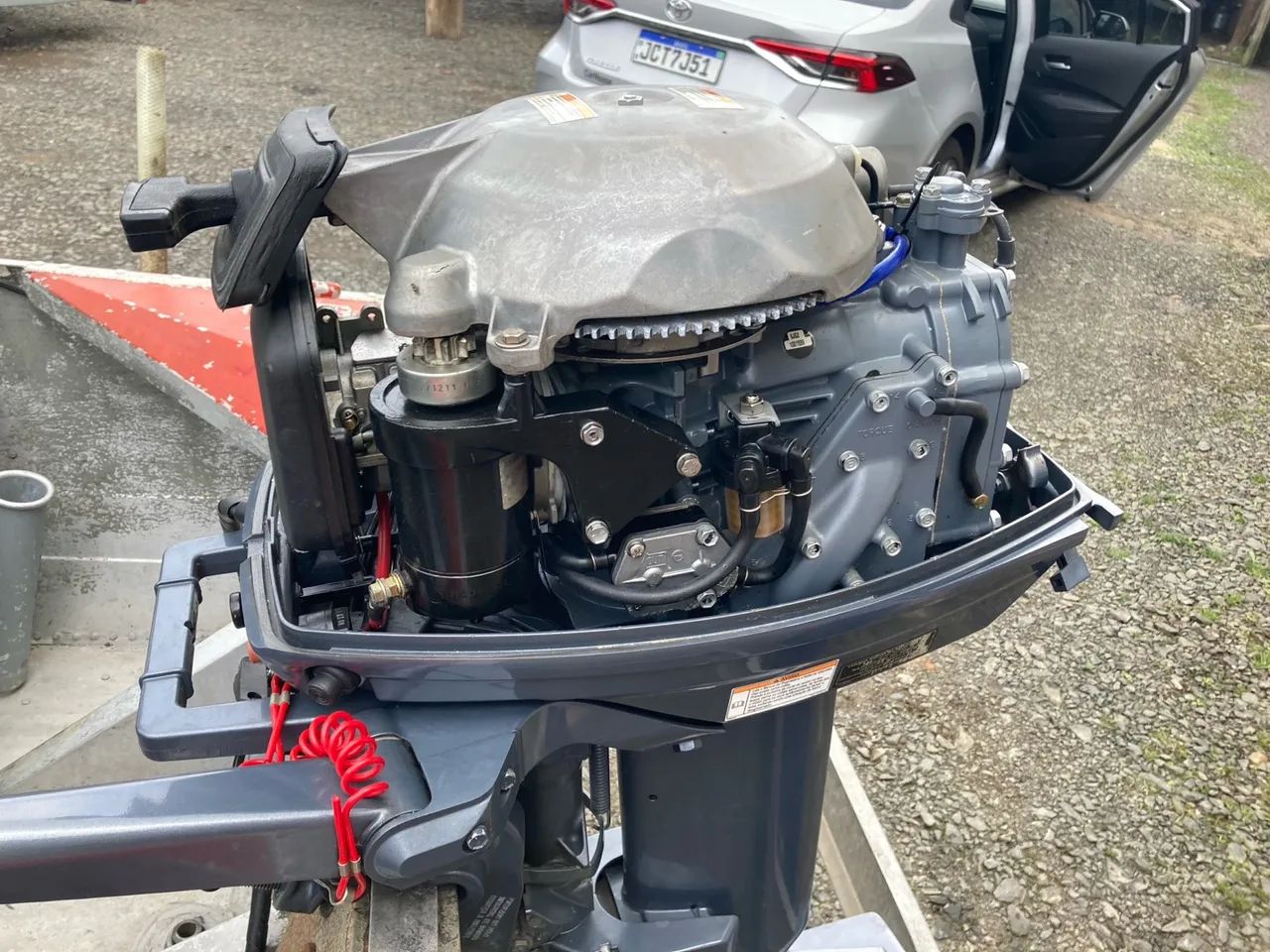 Barco de alumínio com motor - Ótimo estado! - Foto 4