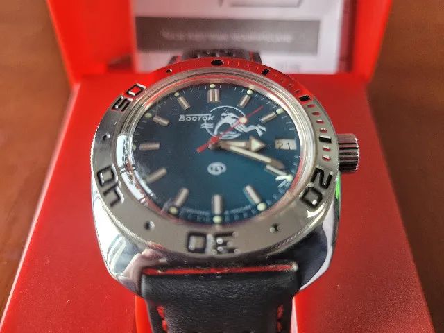 Relogio Vostok Amphibia Automático - Scuba Dude Verde (impecável Relogio Vostok Amphibia Automático - Scuba Dude Verde (impecável