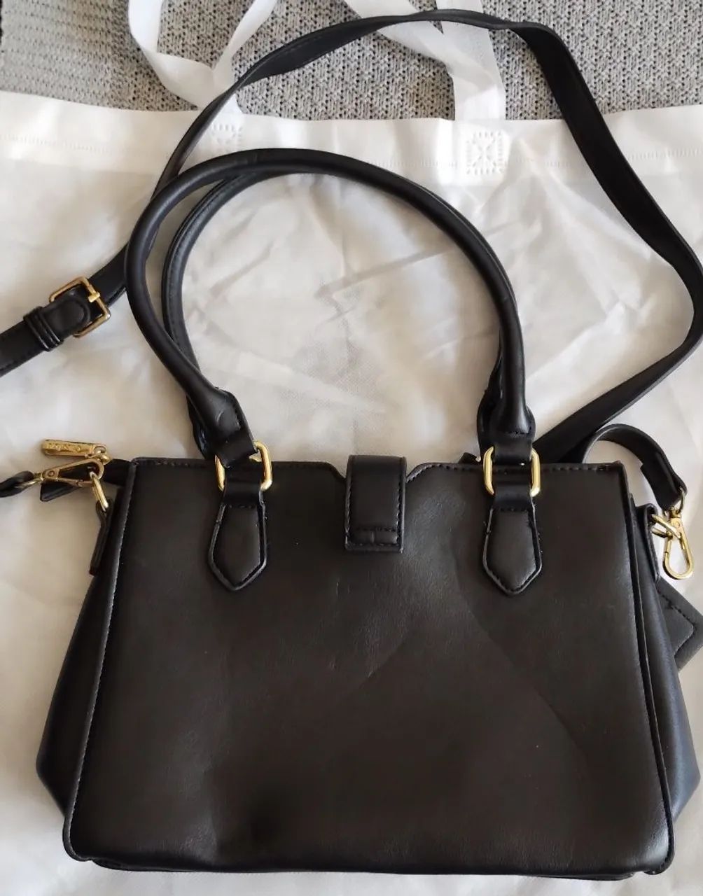 Bolsa Chicofiore Preta com Alça Transversal - Foto 2