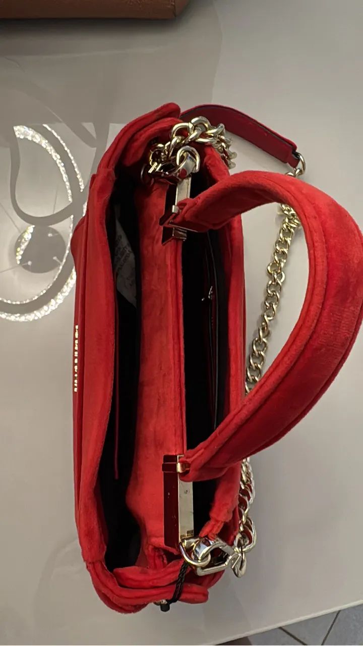 BOLSA LELIS BLANC - veludo vermelho  - Foto 3