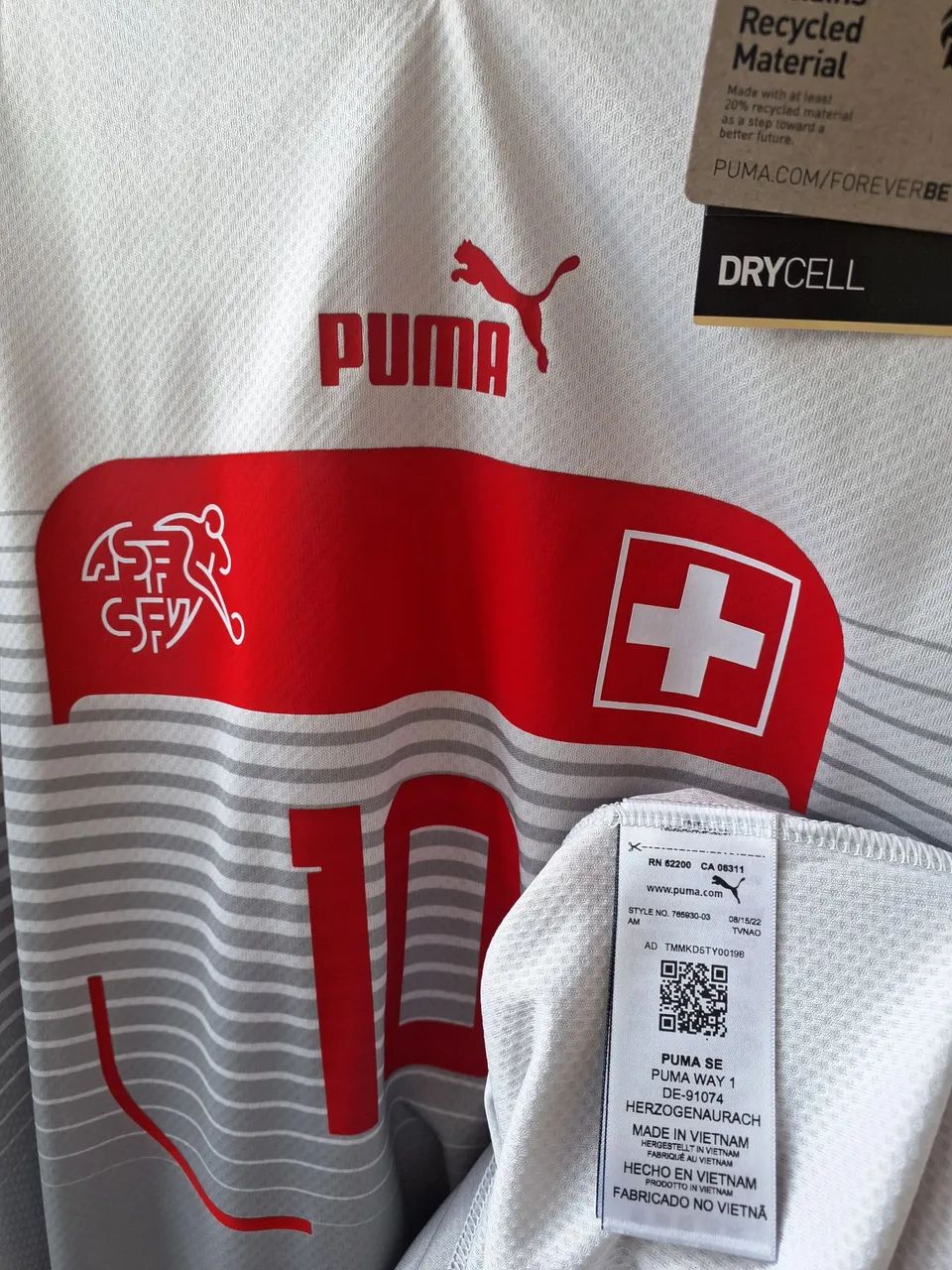 Camisa original Suíça #10 Xhaka - Foto 5