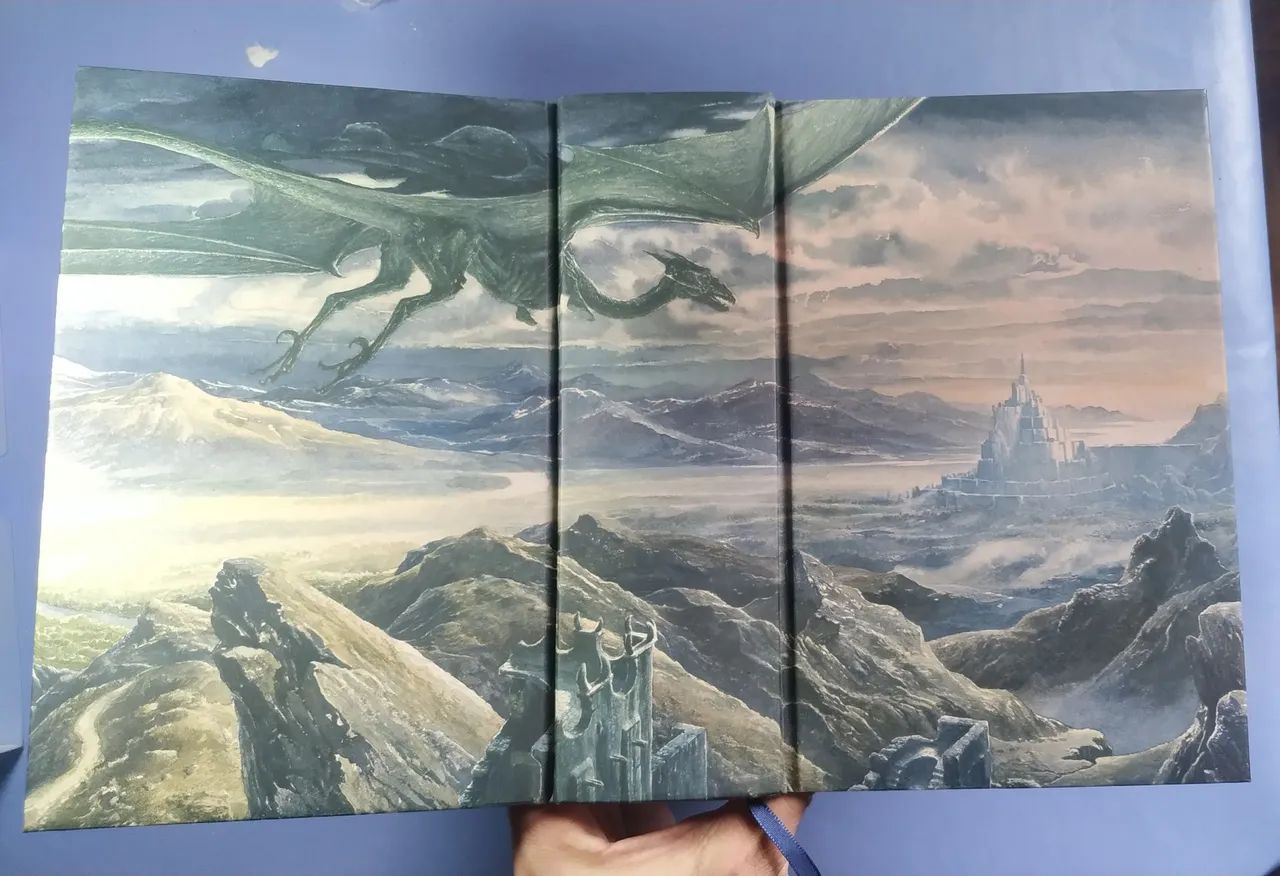 Senhor dos Anéis volume único ilustrado Alan Lee - Foto 4