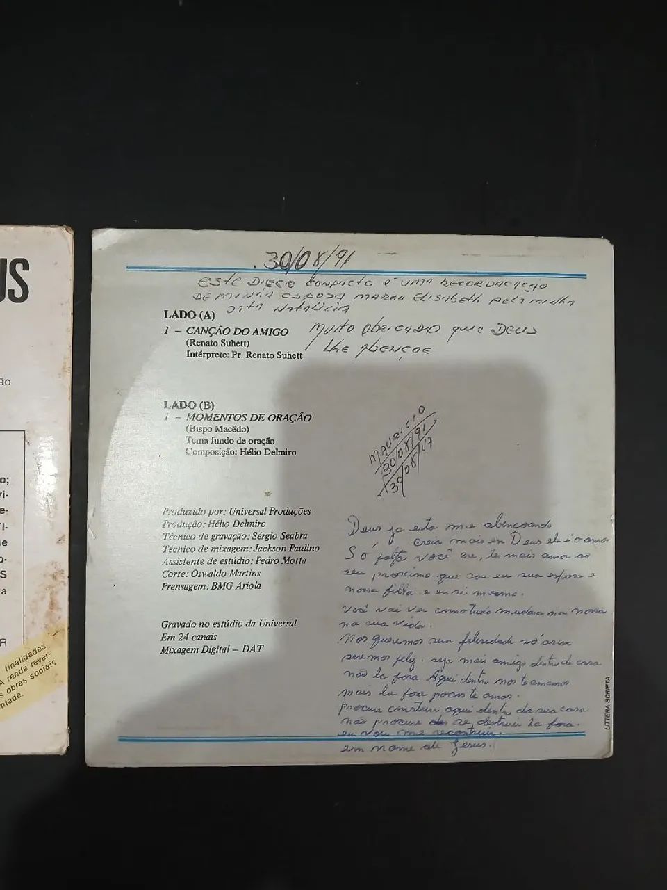 Raros discos Vinil Compacto Vamos falar com Deus e Canção do Amigo - Foto 5