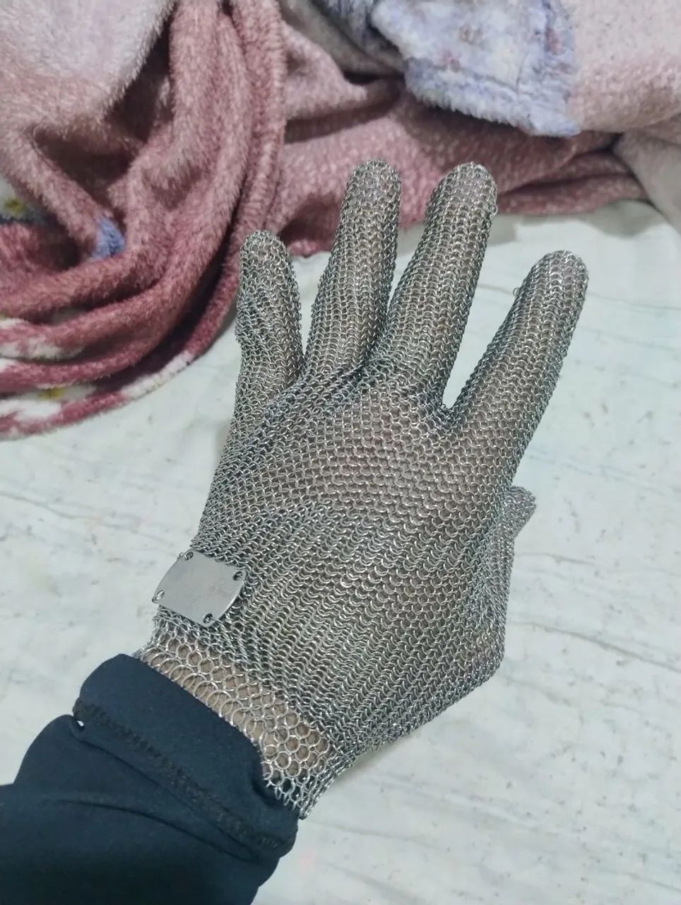 Luva de Malha de Aço Inox - Segurança e Resistência