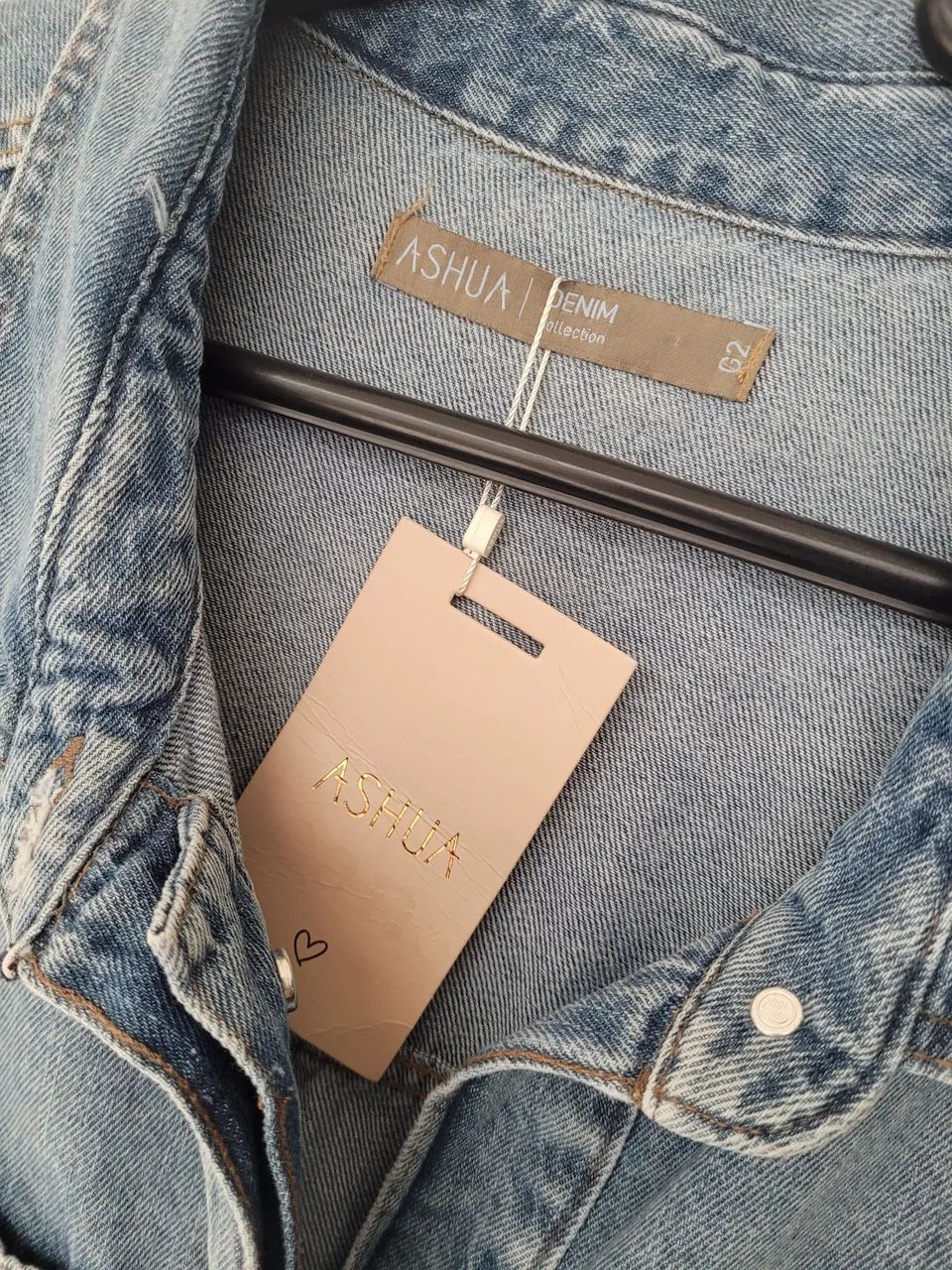 Jaqueta jeans curve plus size G2  - Foto 5
