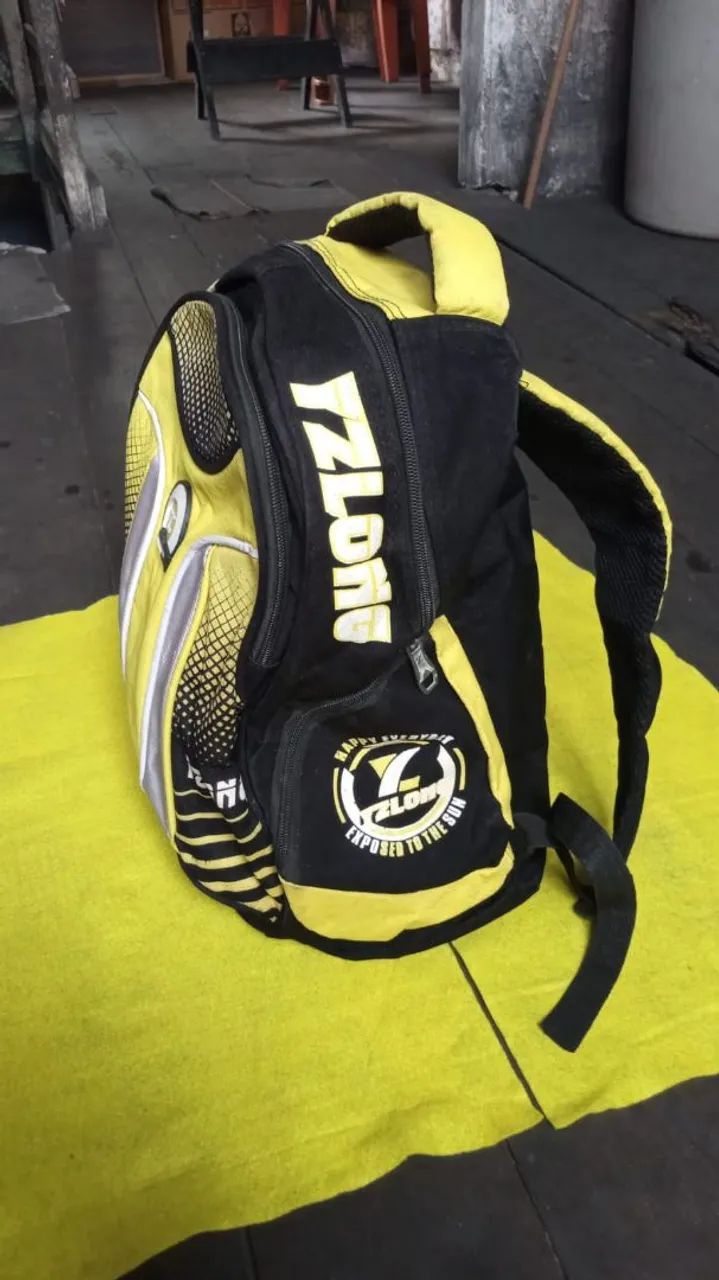 Mochila TZHON Amarela e Preta - Foto 2