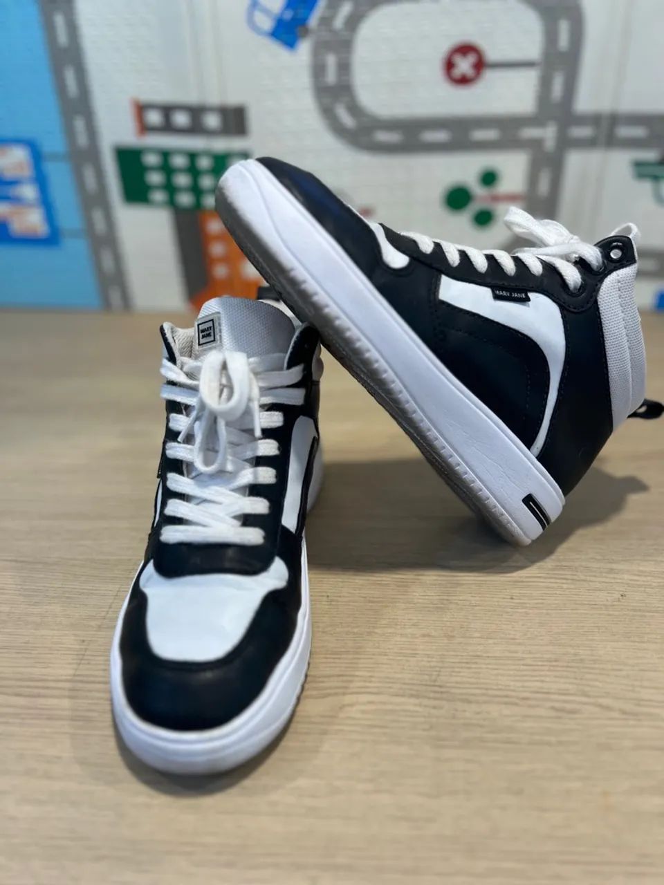 Sapatos Femininos Tenis Skatista Feminino Mary Jane Tênis Cano