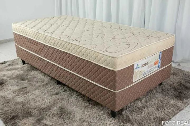 Cama Box Solteiro Ortopédico com Espuma D33 Rondoconfort- Produto Novo 