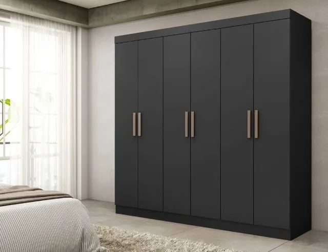 GUARDA ROUPA 6 PORTAS 2 GAVETAS 100% MDF fazemos entrega