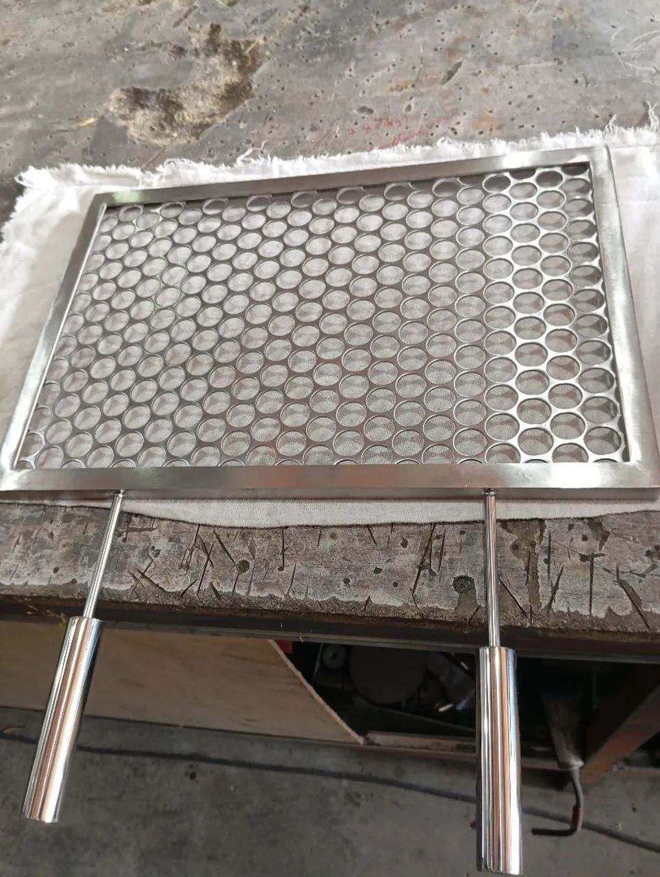 Grelha em aço inox para churrasqueira  - Foto 5