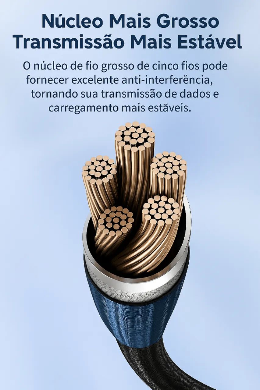 Cabo USB-C 100W 7A - 2 Metros! - Foto 5