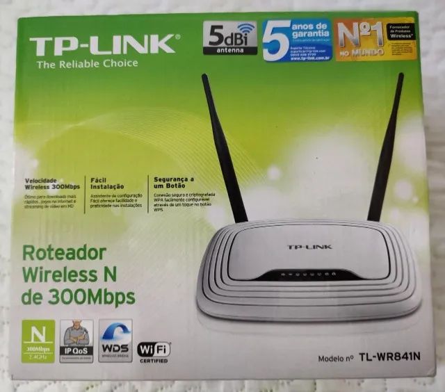TP-Link Wireless Router Model TL-WR841N, with 2 5dBi Antennas, 300 Mbps64396507993345120