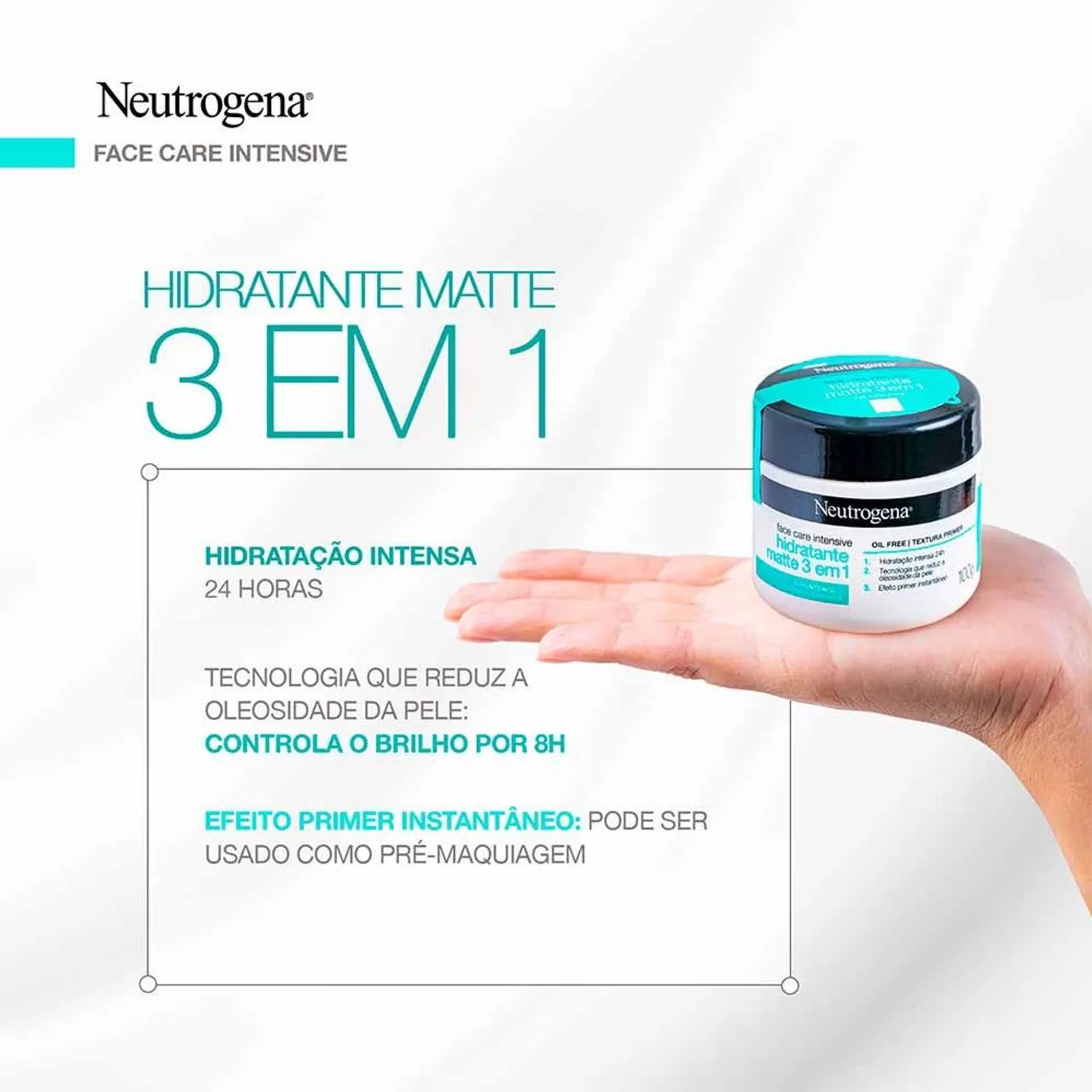 Neutrogena Hidratante Facial Matte 3 em 1 - Foto 2
