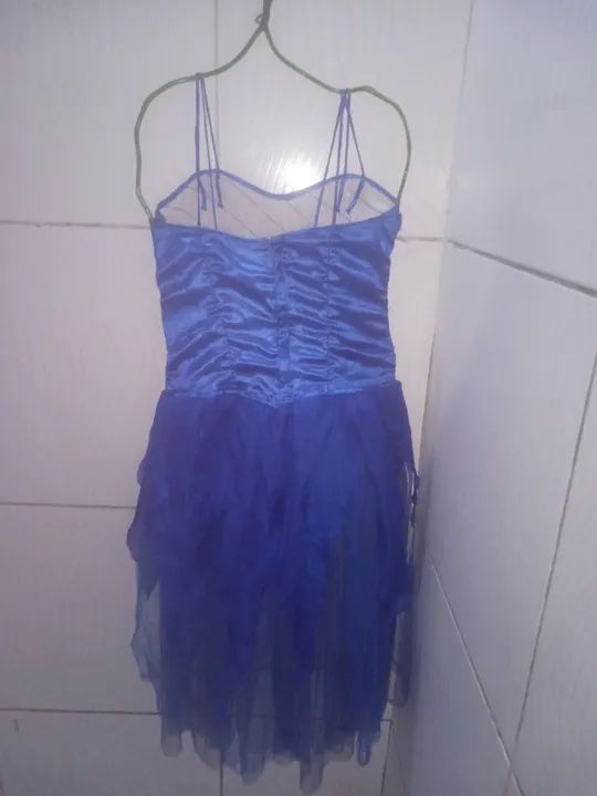 Vestidode Carnaval Azul Feminino M  - Foto 2