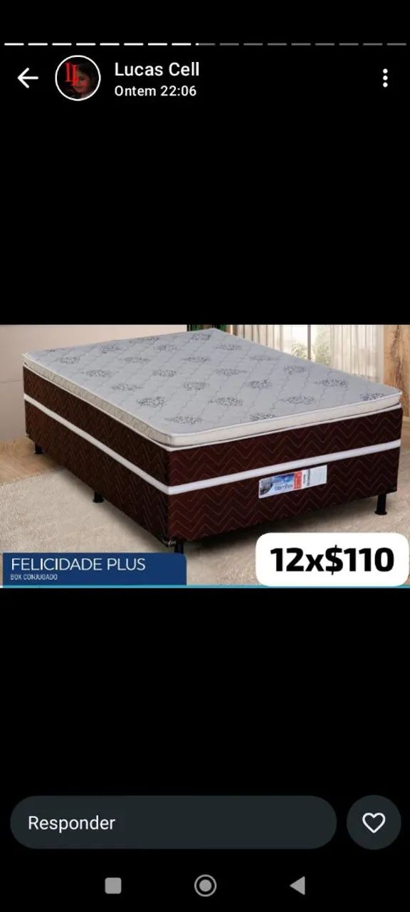 Cama Box Queen com Pilo 12x R$275 - Foto 3