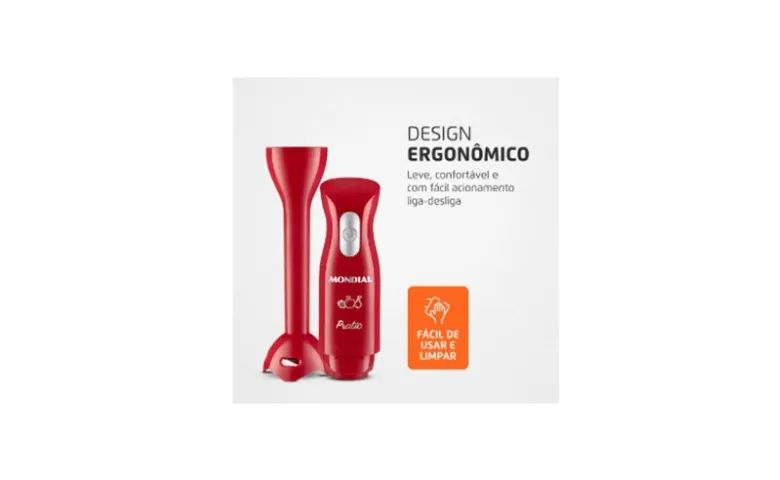 Mixer Mondial 2em1 Bater e Triturar Com Copo - 200W 127v - Foto 2