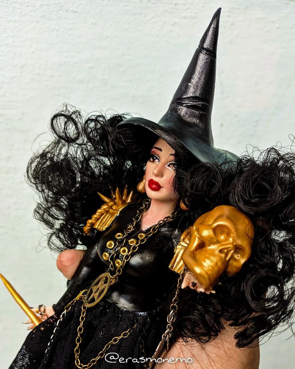 Boneca Bruxa Gótica Artesanal