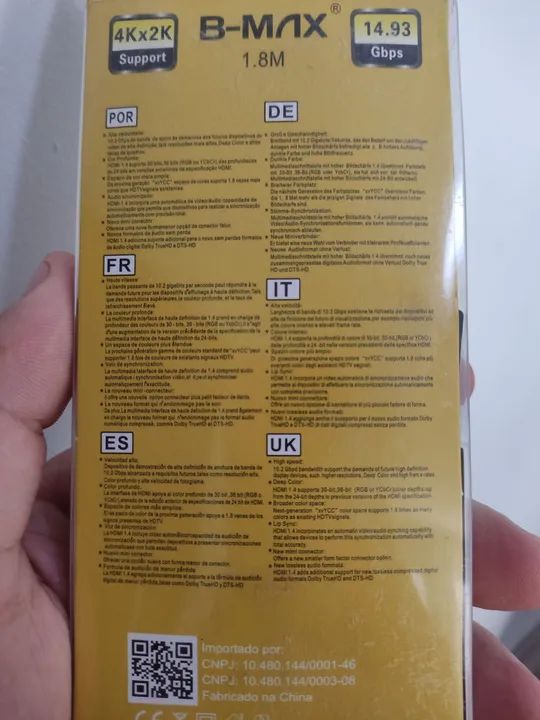 Cabo HDMI 1.8m Full HD 1080p 3D - Foto 2