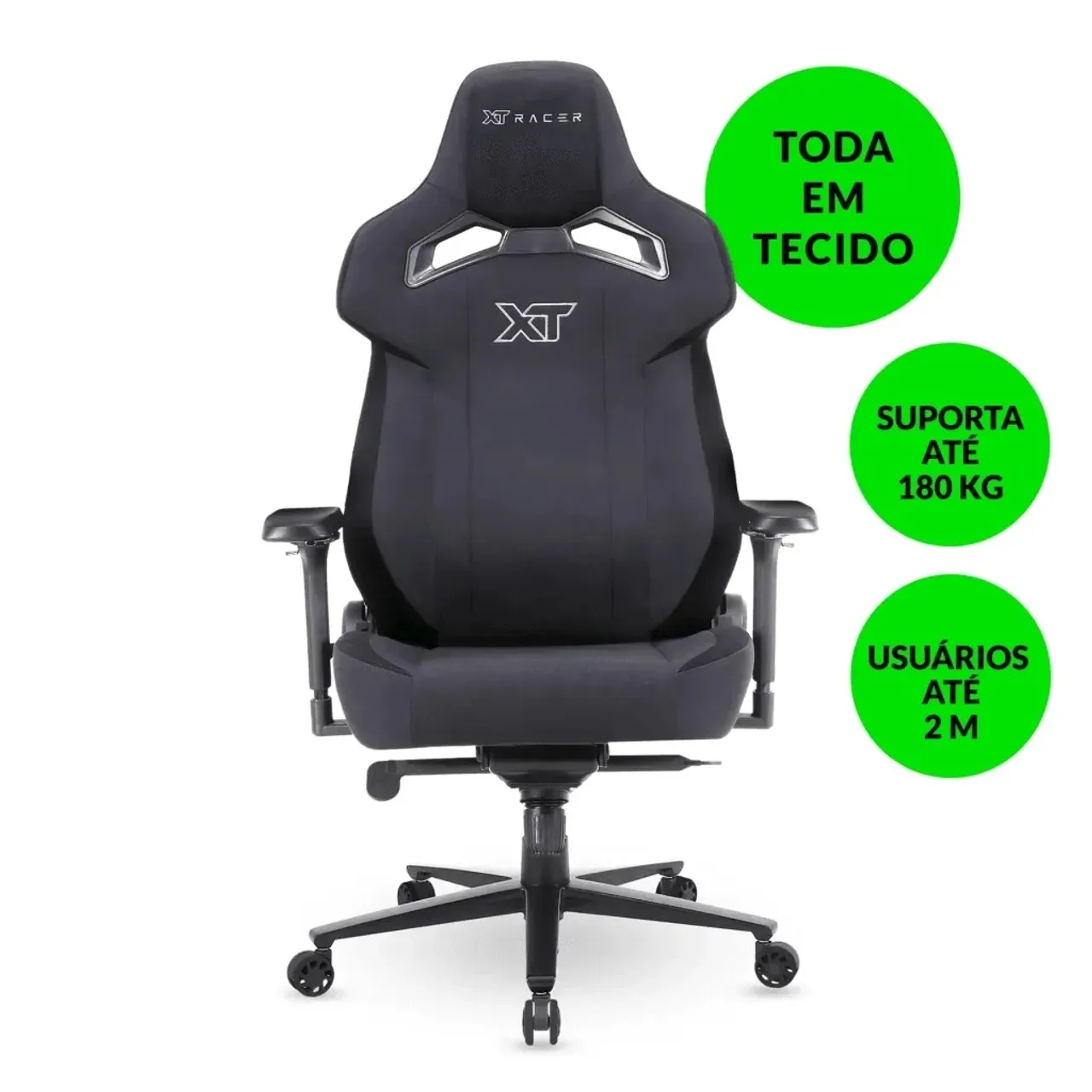 CADEIRA GAMER E ESCRITÓRIO ERGONOMIC ROBUST PRETA XT RACER