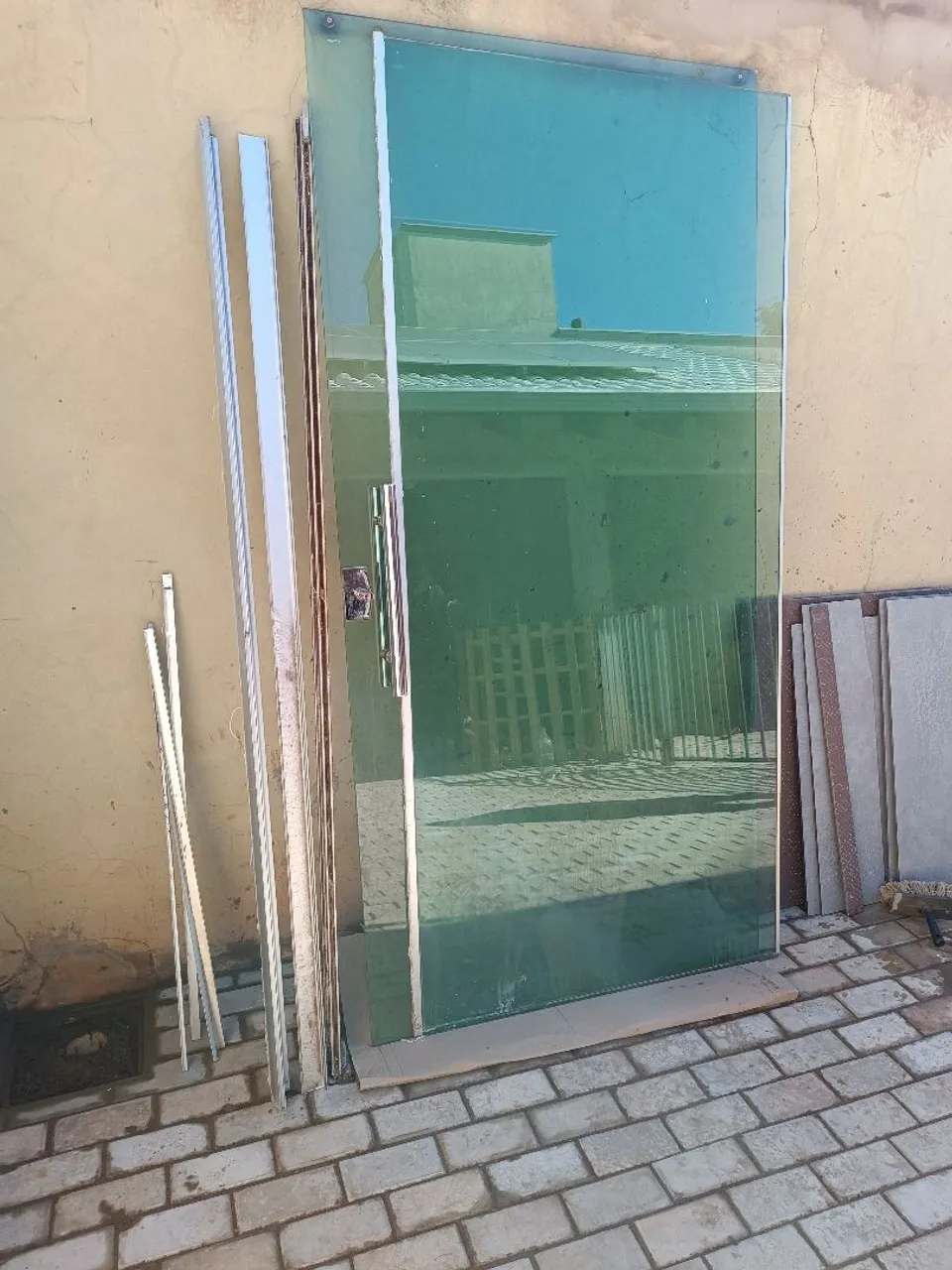 Porta de Vidro Temperado Completa