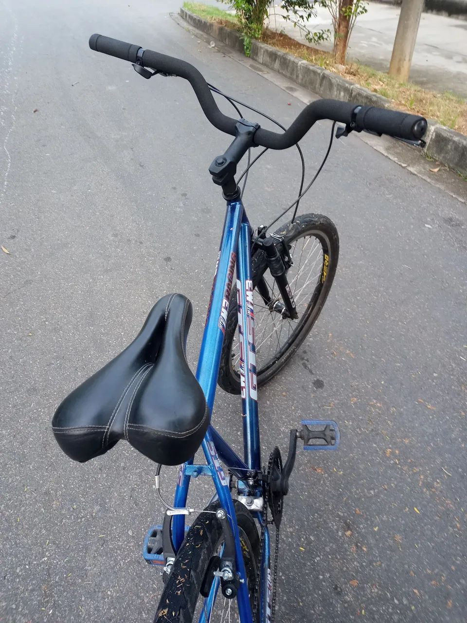 ENTREGO Bicicleta Mountain Bike aro 26 pneu parrudo 21 v confortável pneus novos - Foto 3