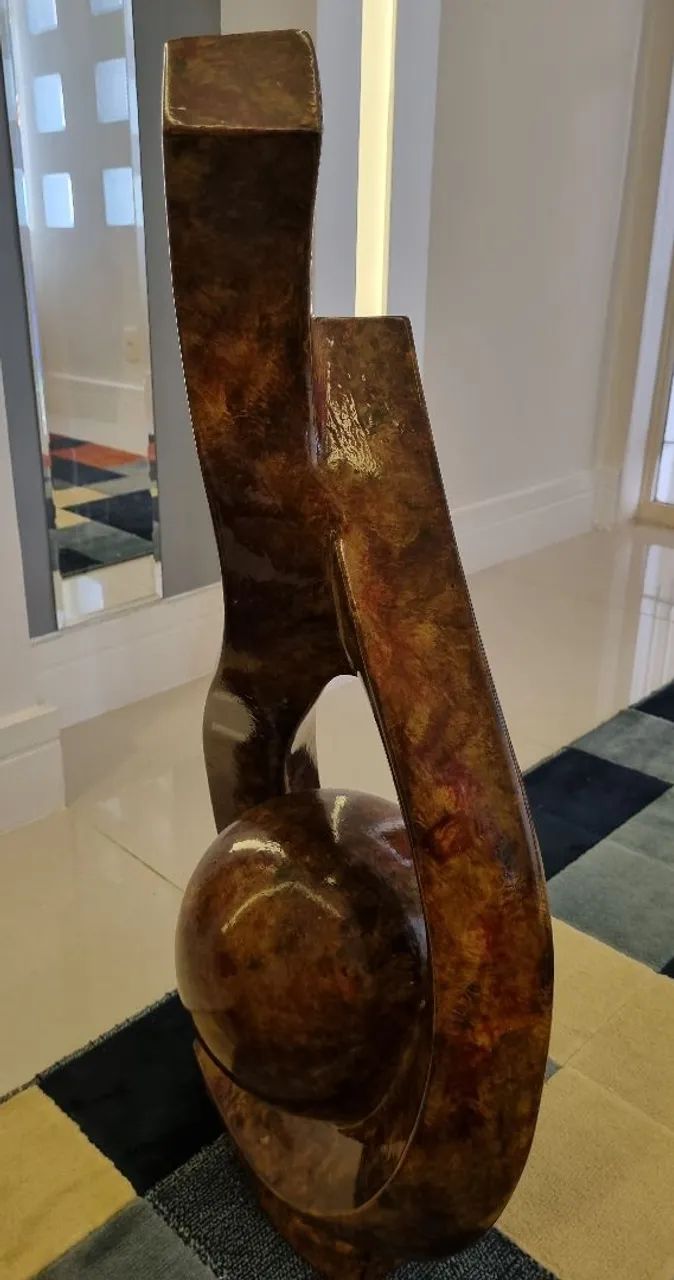 ESCULTURA GRANDE DE CERÂMICA PARA DECORAÇÃO  - Foto 4