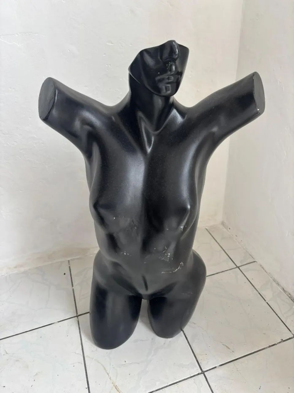Manequim tronco, preto