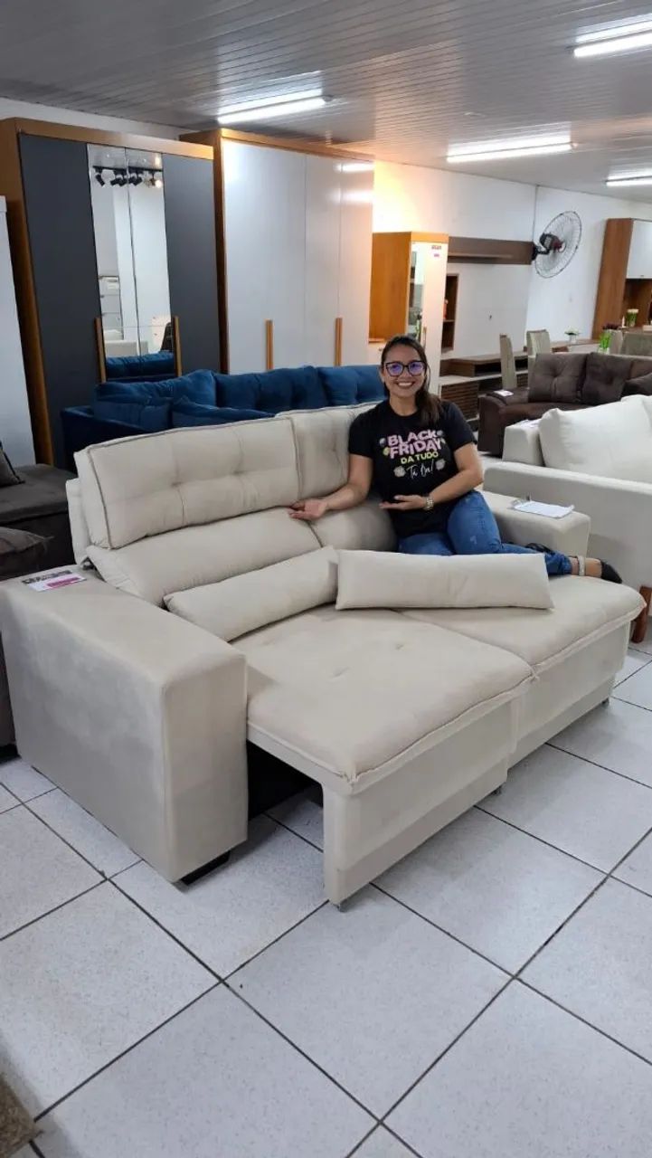 SOFA RETRÁTIL E RECLINÁVEL 