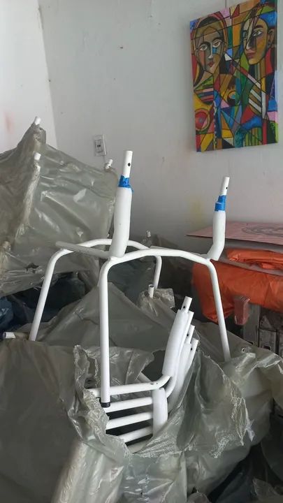 Base de cadeira escolar infantil em aço 