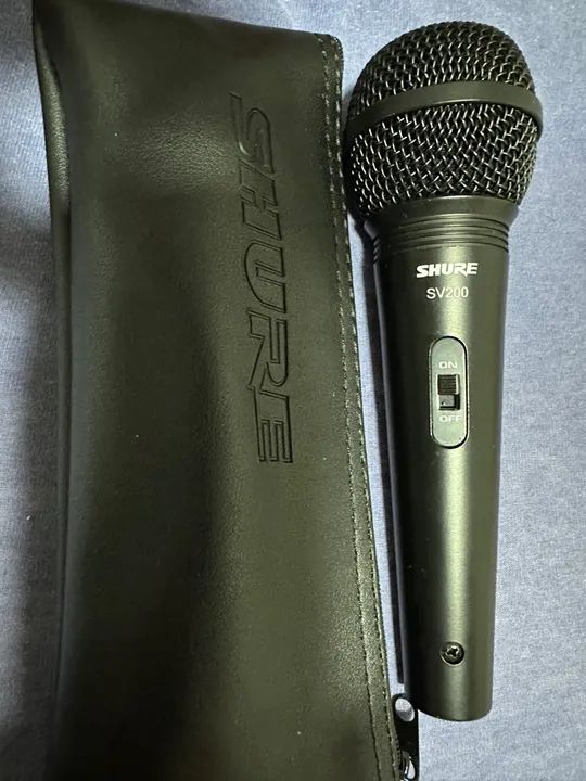 Microfone para Vocal Shure SV200 cor Preto - Novo - Foto 3