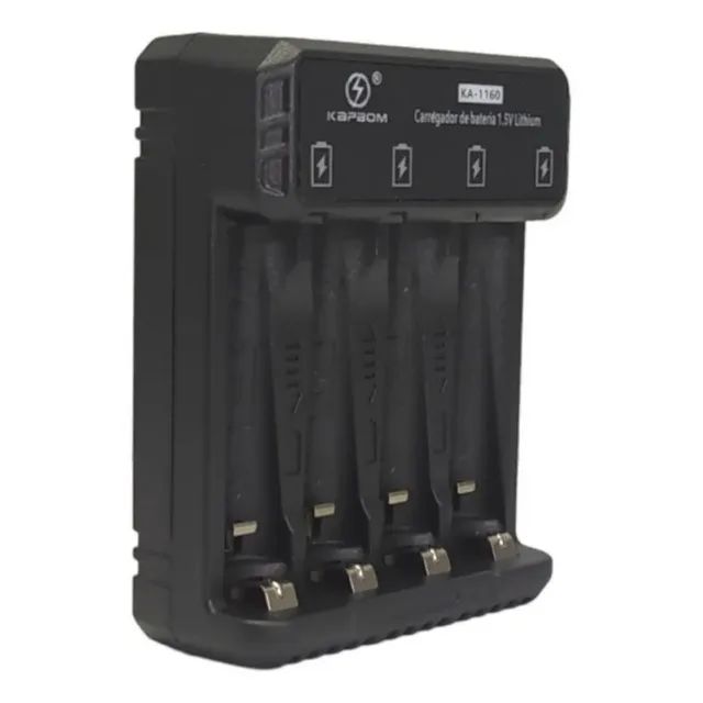 Carregador Eficiente Para Pilhas Aa E Aaa - Foto 3