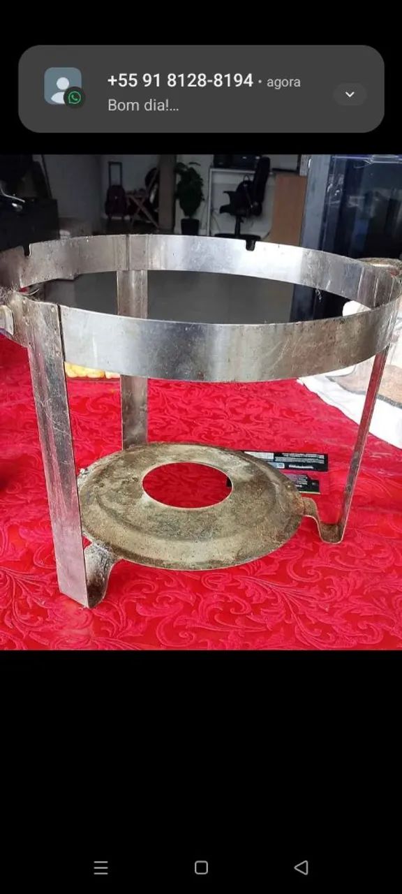 Suporte para Panela em Aço Inox