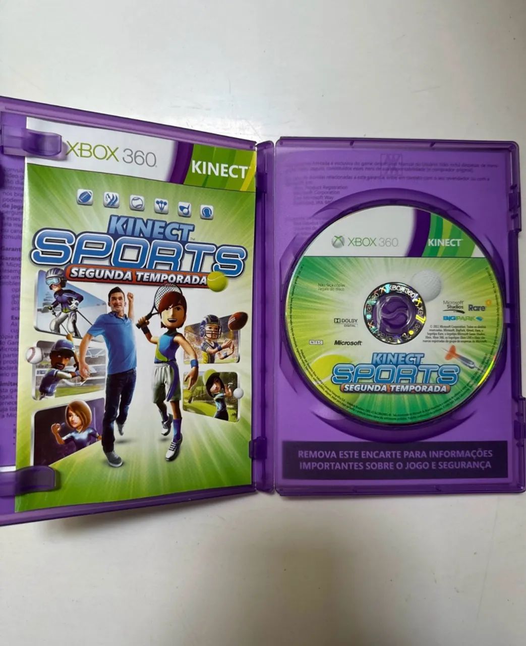 2 jogos (Kinect Sports 2 e Kinect Adventures para Xbox 360) - Foto 2