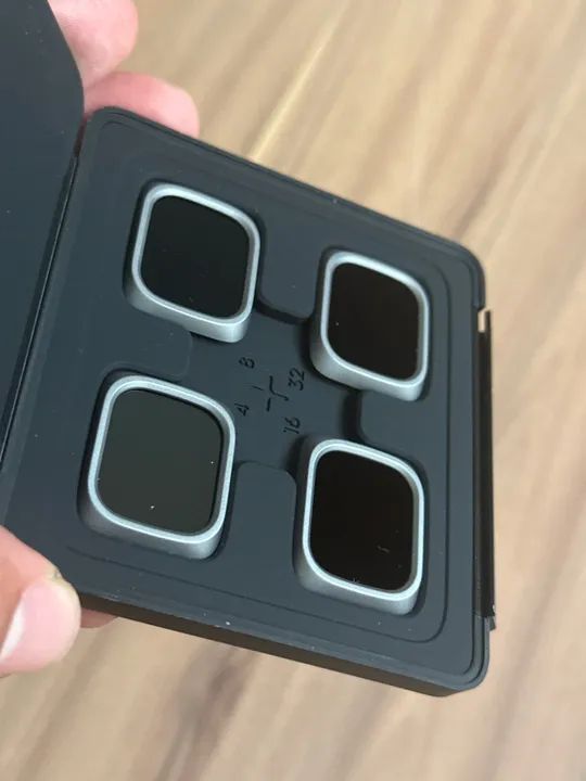 Kit com 4 filtros ND ORIGINAIS para DRONE DJI AIR 2s (nunca usado) - Foto 2