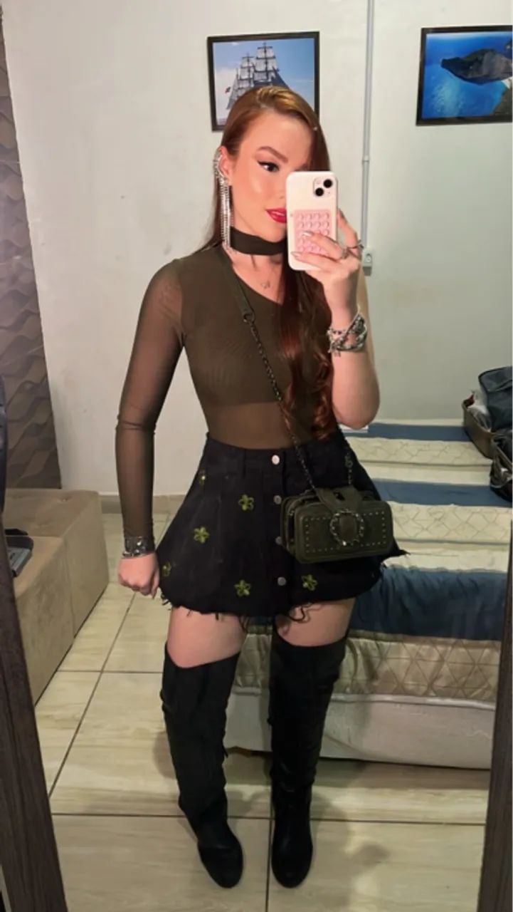 Blusa Verde Militar Moderna Slim