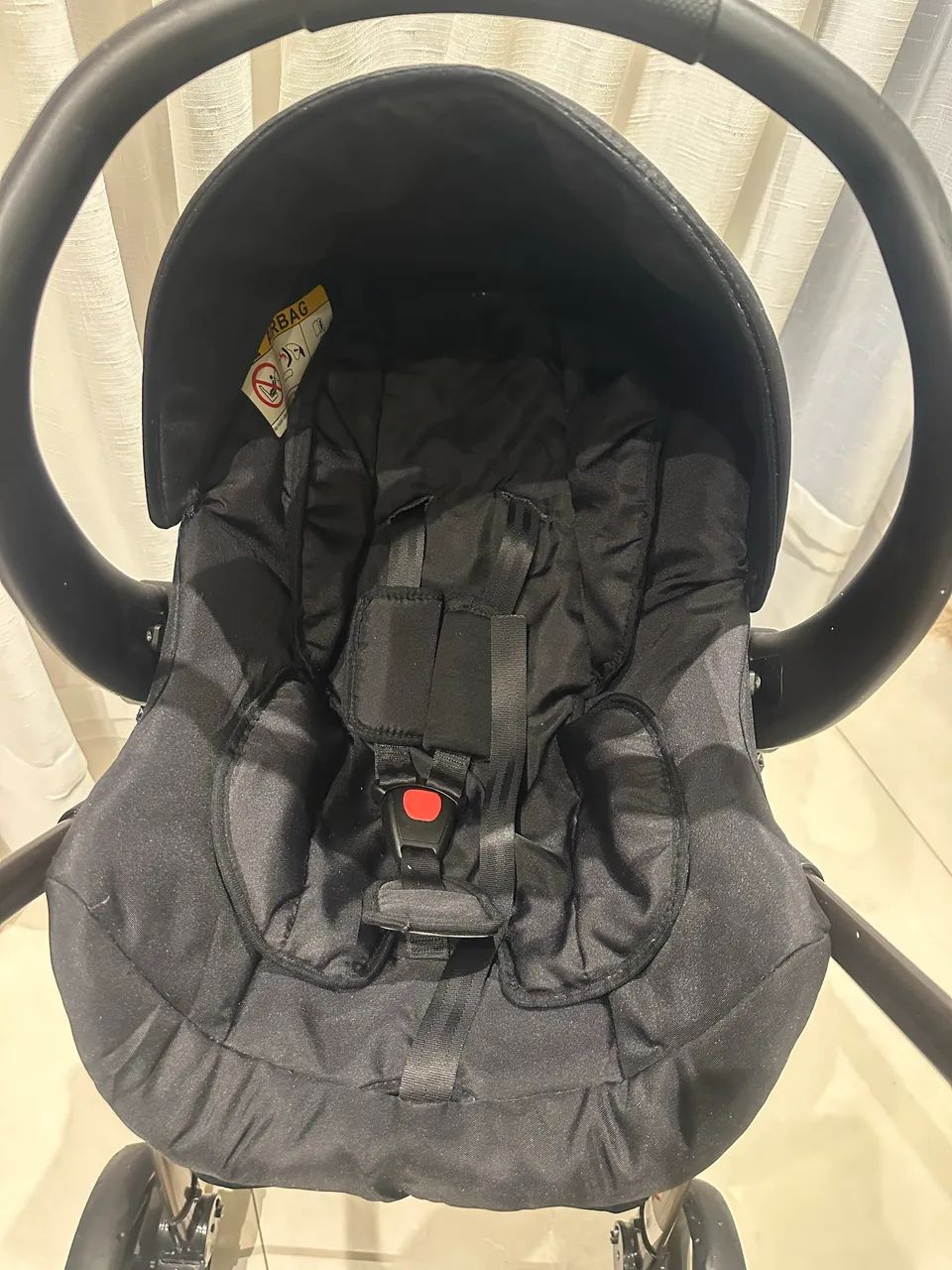 Carrinho de bebê Moisés e bebê conforto  - Foto 4