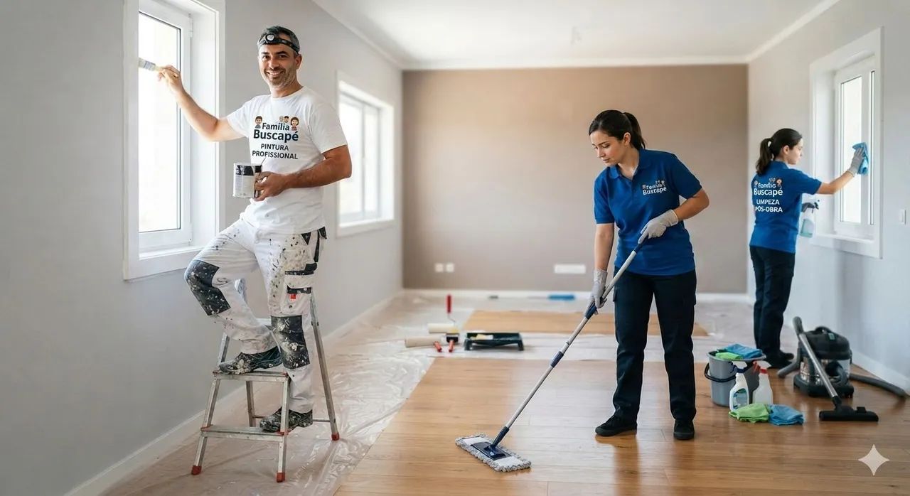 Pintura e limpeza pós obra 