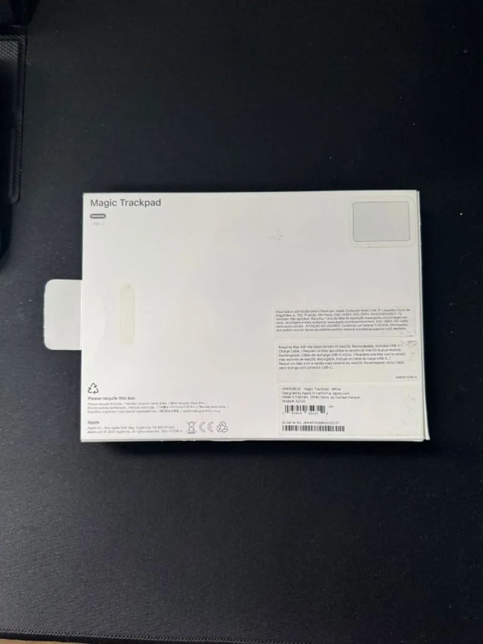 マウス・トラックボール Magic Trackpad USB-C Magic Trackpad (USB‑C) – Superfície Multi-Touch preta - Apple (BR)